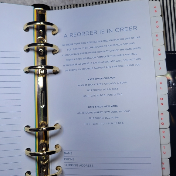 *SOLD*Kate Spade Agenda/Planner - Picture 12 of 16
